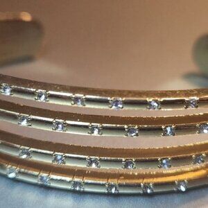 Gold Color CZ Cuff Bracelet